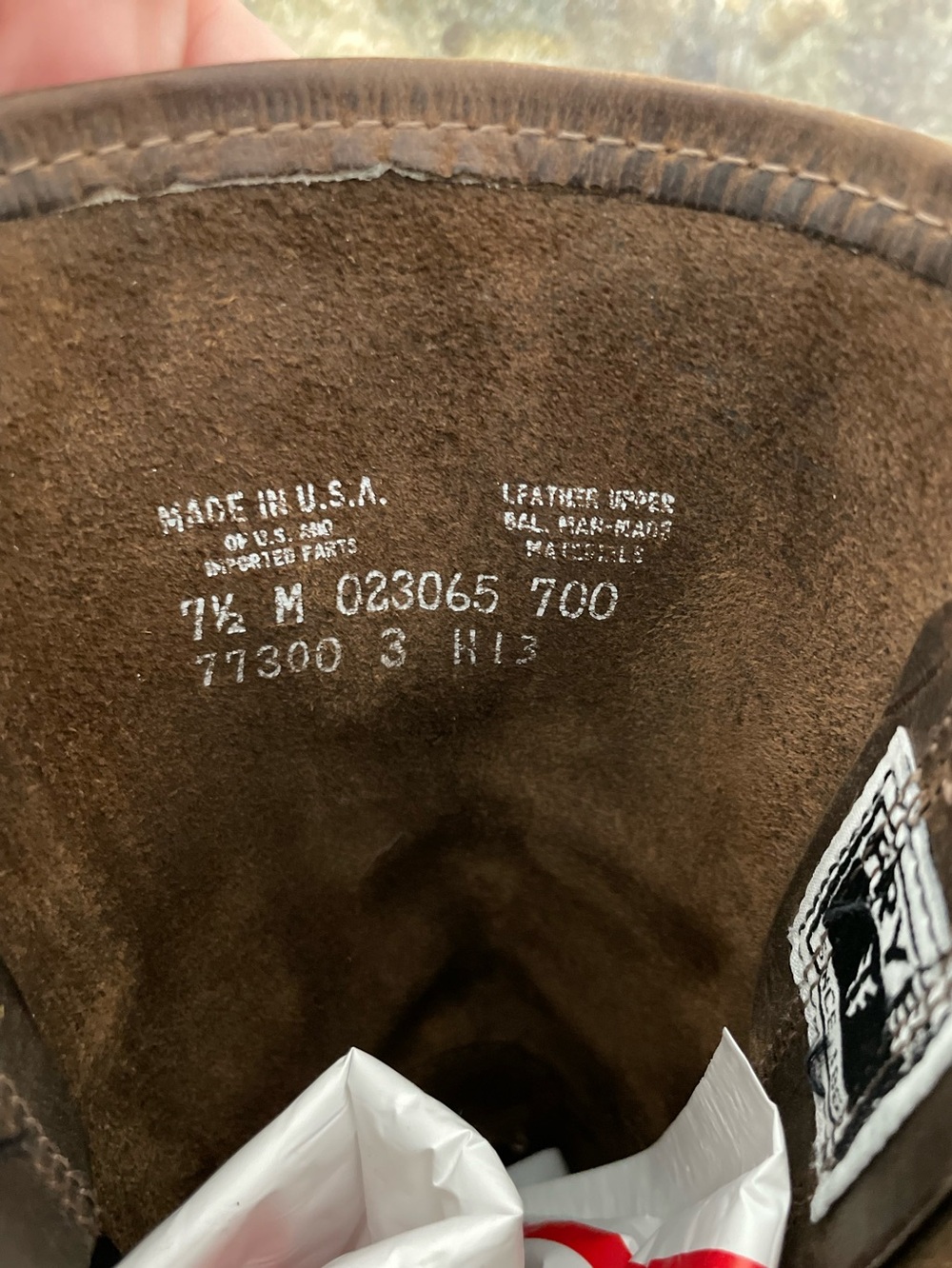 Frye 12R Harness Boots 77300 Chocolate Brown Leather Size 7.5 - Picture 5 of 9